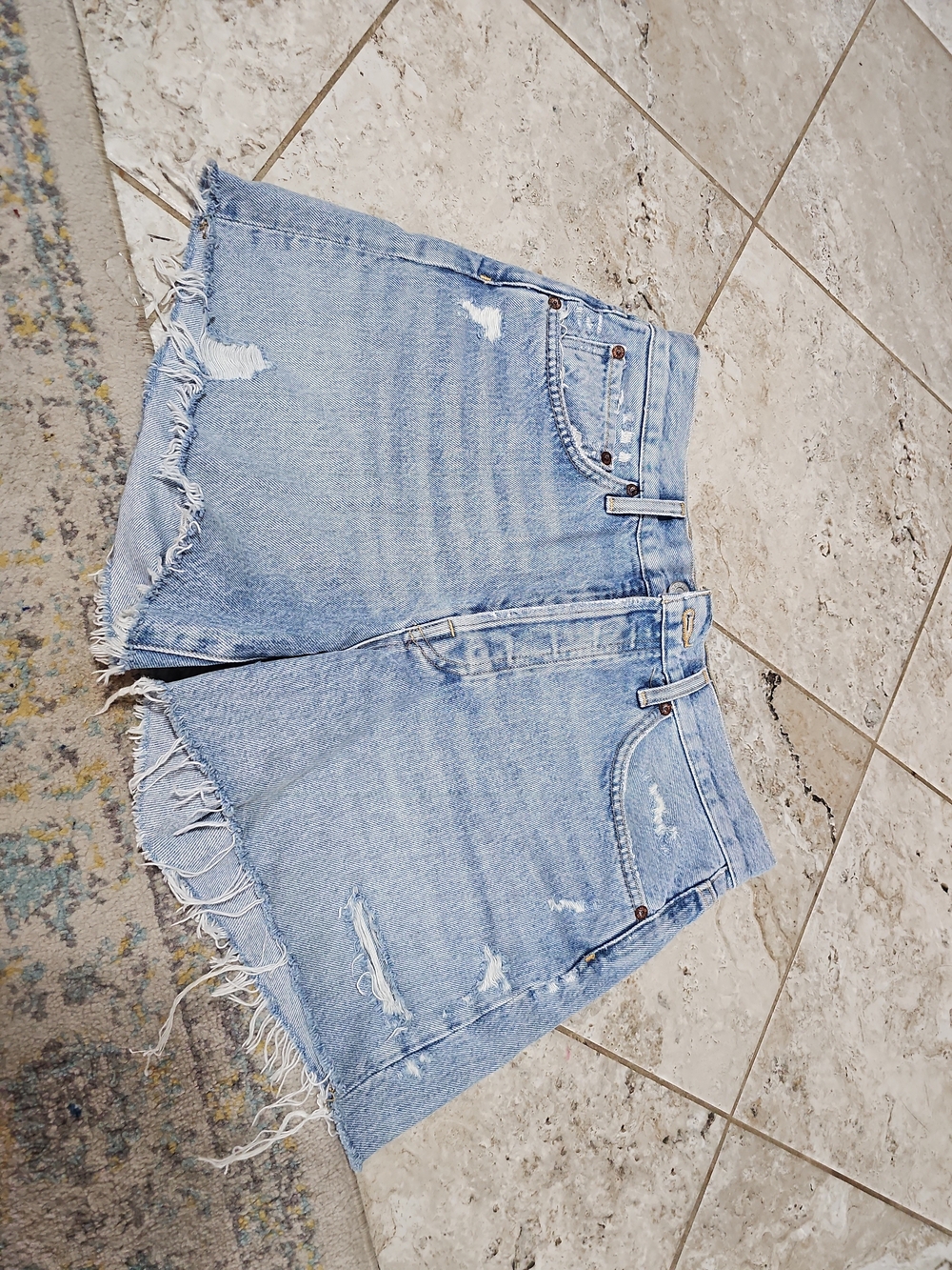 AGOLDE Parker Long Denim Short Size 28 - Picture 4 of 7
